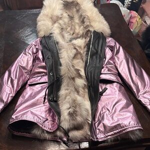 Nicole benisti fox Fur Lined Jacket